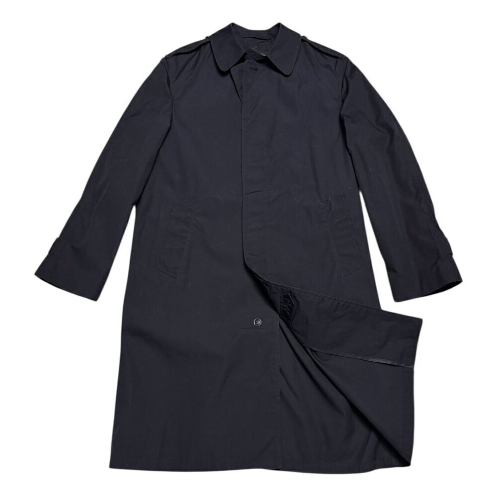 US NAVY DCSP Army Waterproof Business Casual Black Trench Jacket Coat Mens 40L